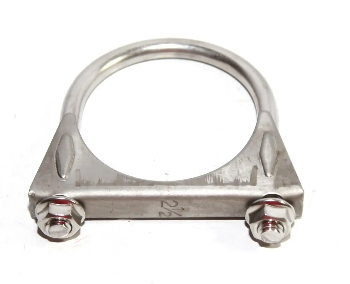 stainless steel material clamp-on flexi tube joint preformed band stuck types u bolts exhaust pipe muffler u clamp