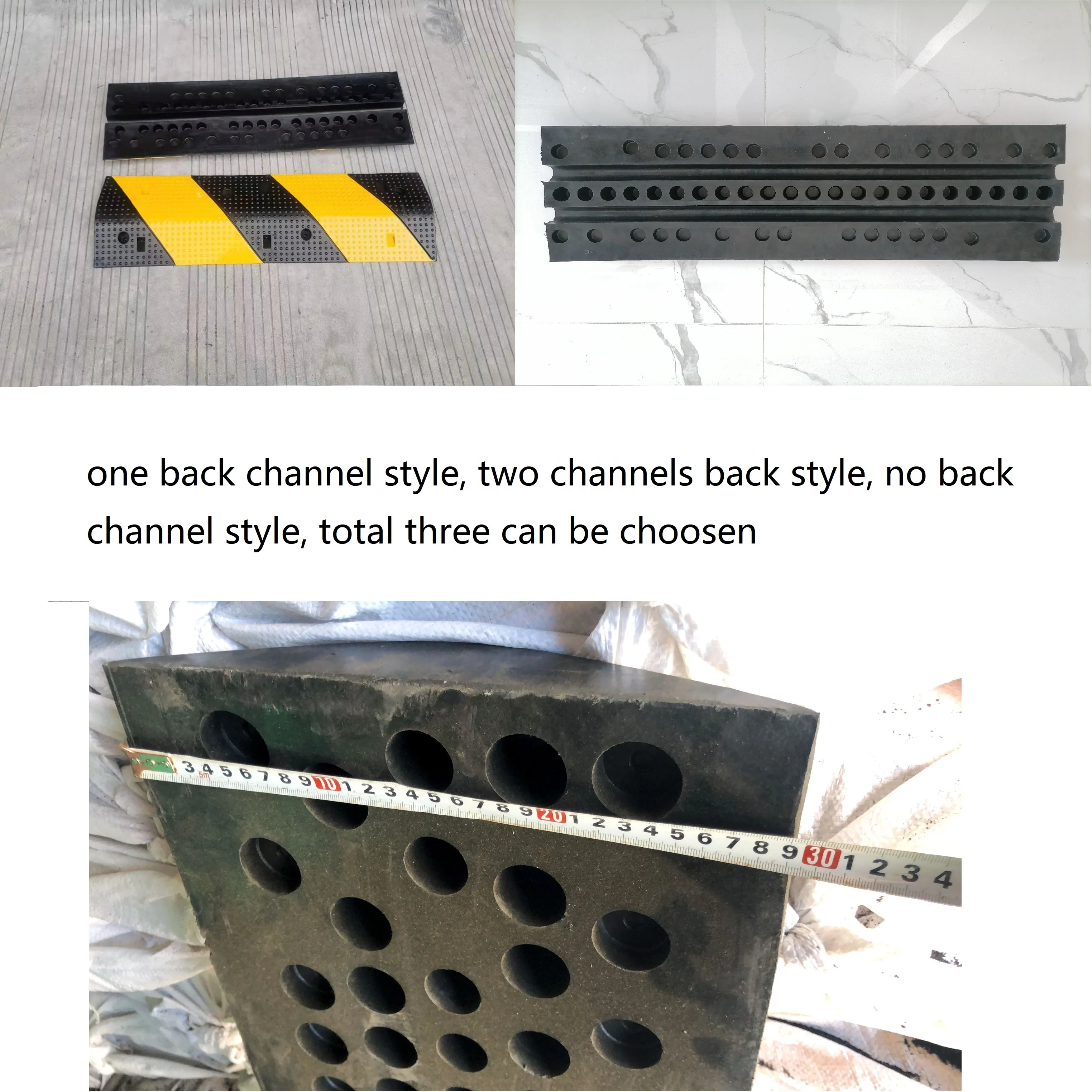 factory wholesale speed controller hump traffic road rubber speed bump for sale