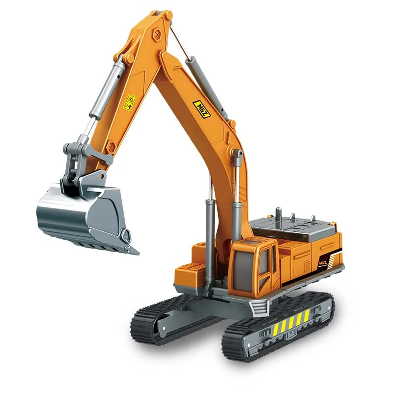 Alloy Excavator Construction Truck Toy Tractor Boy Toy Manual Excavator Metal Construction Equipment Models