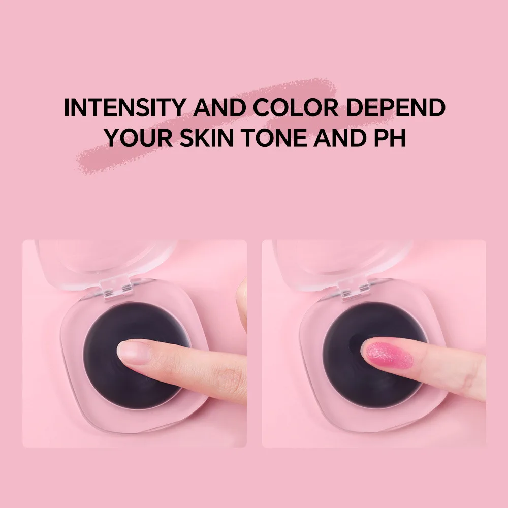 Custom Private Label Black Temperature Changing Cheek Blush High Pigment Face Make up Magic Cream Blush