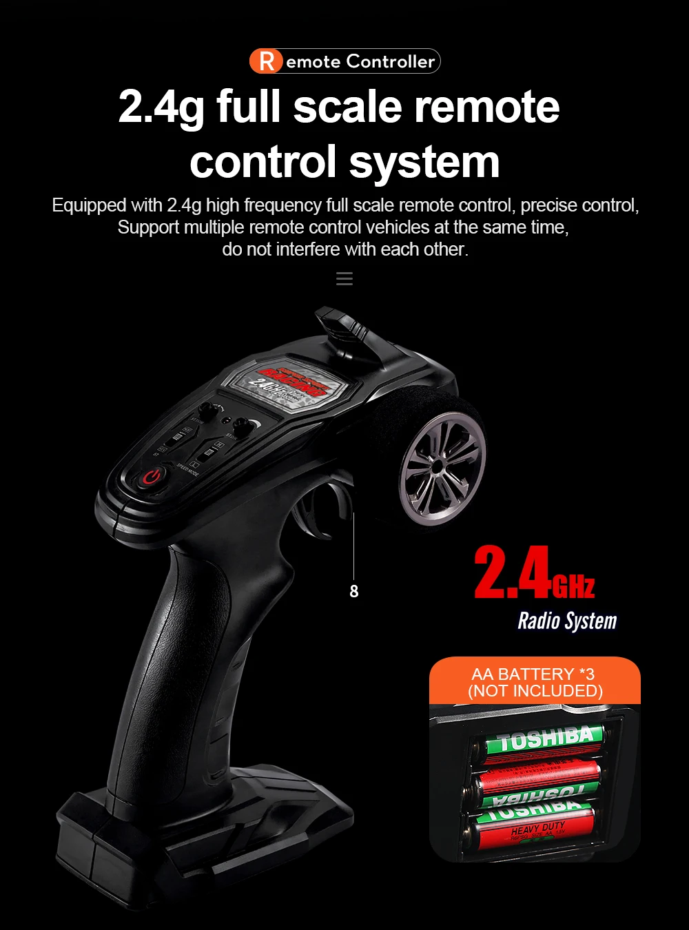 HOSHI N416 RC Truck spare parts Car component wheels Tire for N416 parts Car accessories