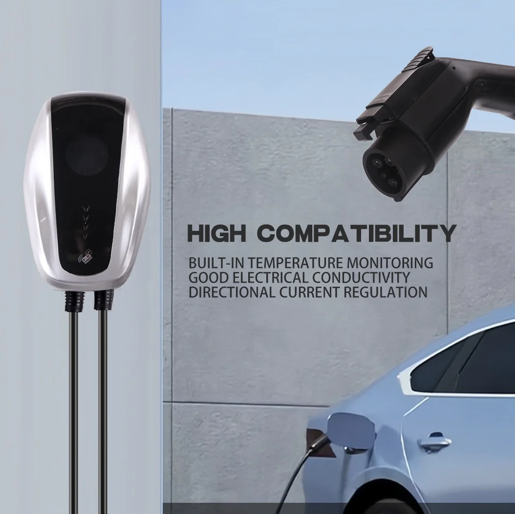 7KW AC EV Charger Wall Box Type 2 Fast Charging Wall-mounted DC EV Charging Stations for Electric Cars Charger 32a