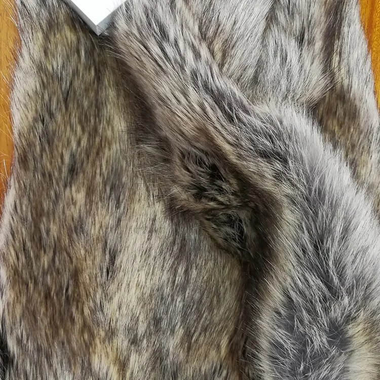 Hot sale brown eco friendle soft high pile plush fake faux fur fabric for coats