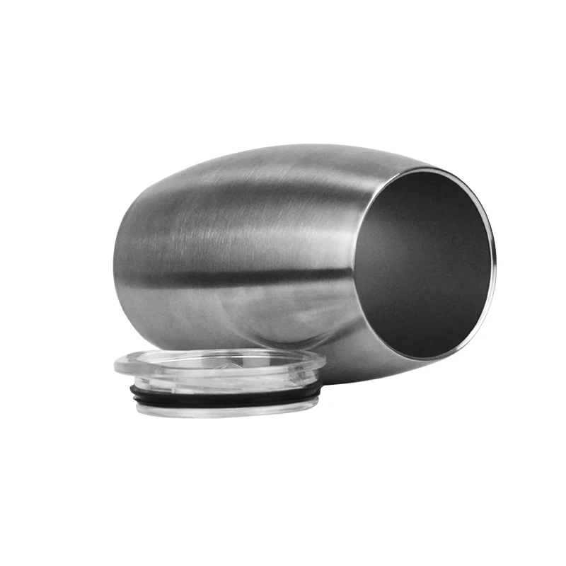 USA Warehouse Stocked 15oz 20oz 25oz Footy Tumbler Cups 304 Stainless Steel Football Shape Coffee Tumbler with Lids and Straws