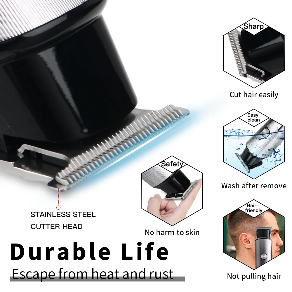 Pritech Wholesale DC Motor Hair Trimmer Lithium Battery Cheap Hair Clipper for men