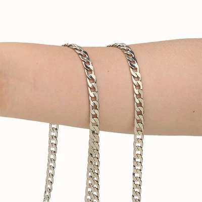 High Quality Metal Brass Handbag Chains for Bags Accessories Purse Shoulder Handbag Chain Strap Curb Black Metal Lady Chains Bag