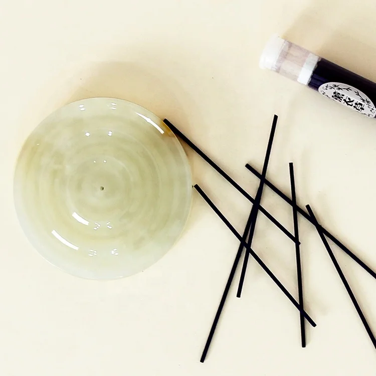 Home Decorative Quartz Carved Gemstone Natural Modern Custom Round Marble Stone Crystal Stick Incense Holder