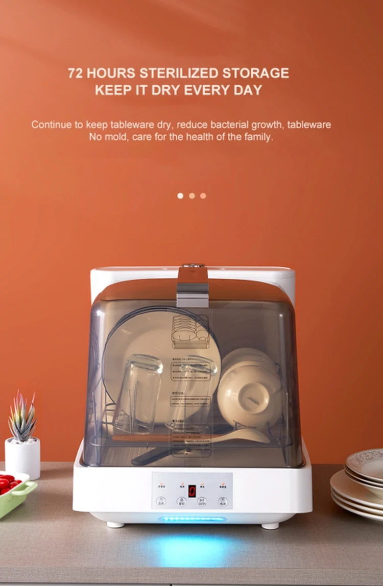 Commercial Household transparent Kitchen Plastic Electric small size smart Dish Washer