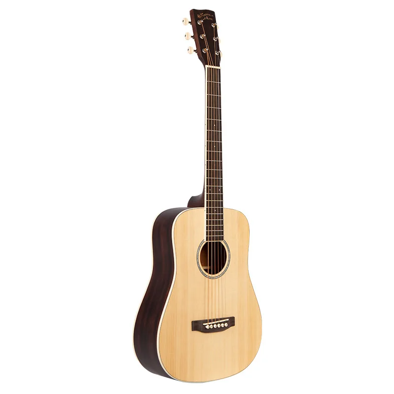
Recordingking FF-35 Solid Spruce Top, Solid Mahogany Back&Side All solid acoustic guitar 35 inch Travel guitar with bag 