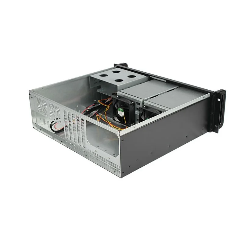 Short 3U Chassis Server Case 390mm Depth 3U Rackmount LCD Server Case For ITX System