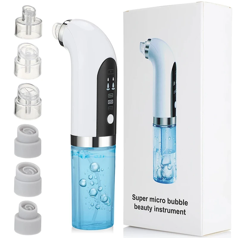 Small bubble pore vacuum blackhead remover rechargeable blackhead remover nose strip blackhead remove with big tank