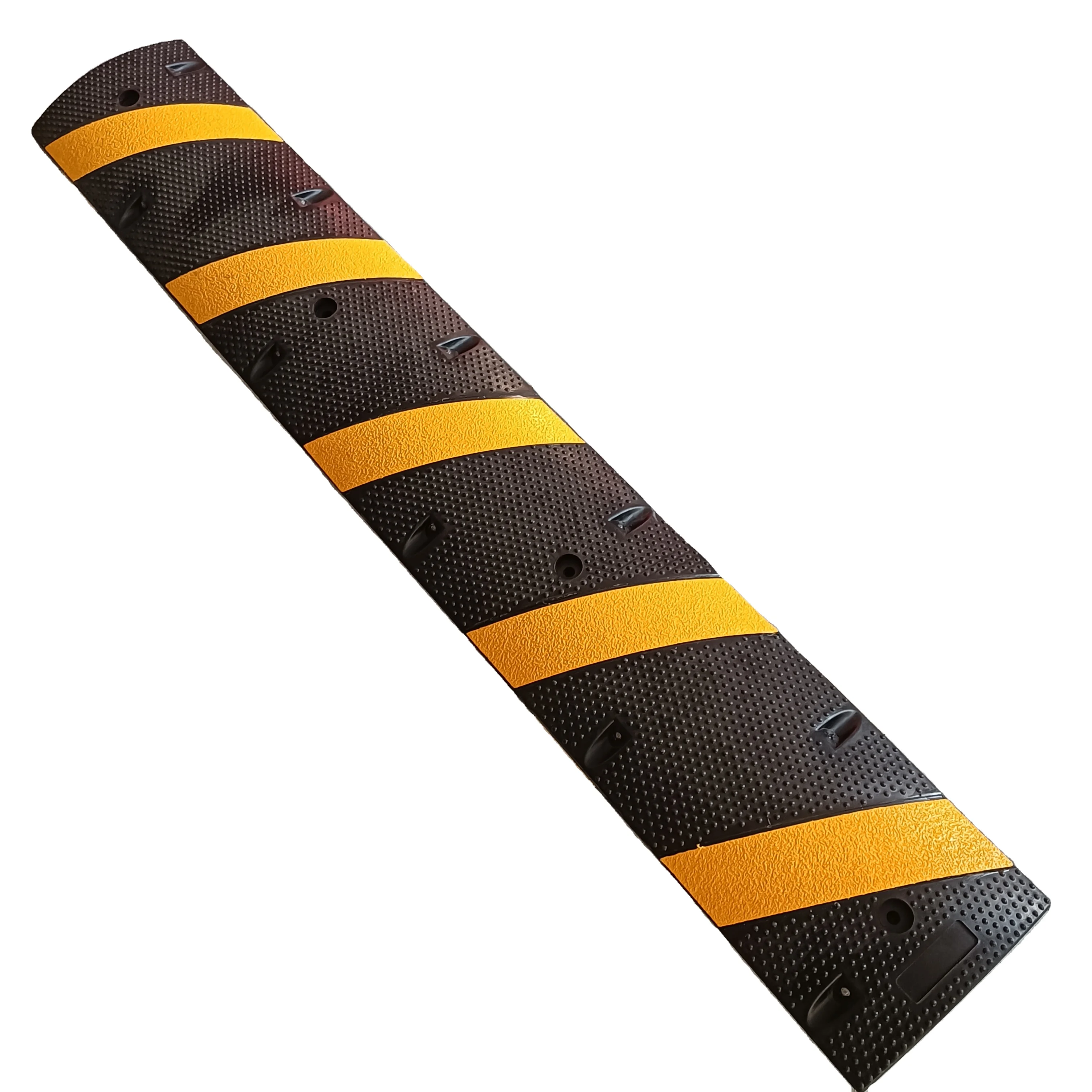 6 ft 72 inch Rubber Speed Hump 22000 Lbs Load Capacity Wire Cord Ramp for Asphalt Concrete Gravel Driveway Speed bum