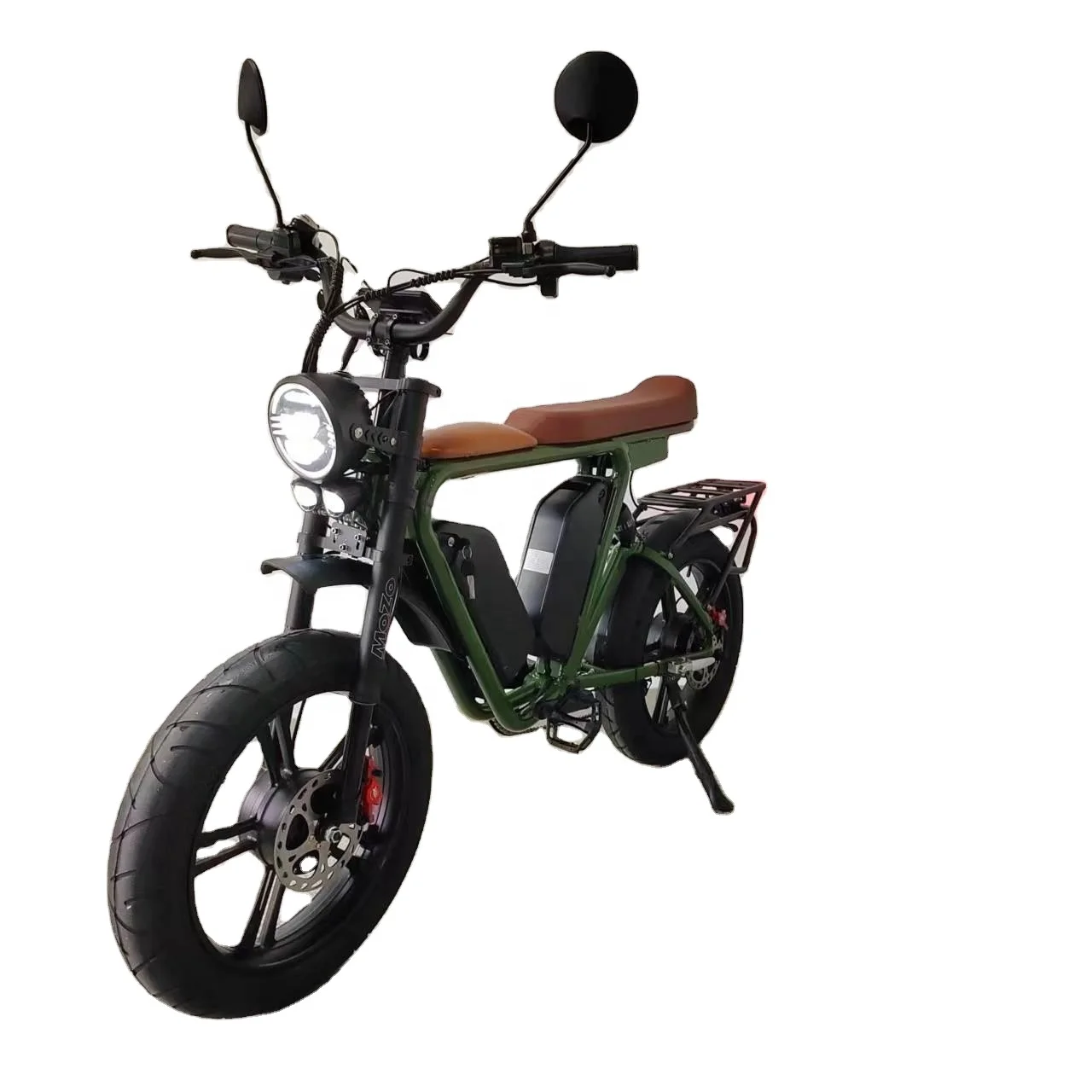 Mag Wheel Electric Bike Dual Motor Dual Battery 2000Watt 44Ah48V Oil Brake Full Suspension Fat Tire Electric Bike Dual Motor