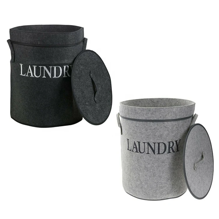 Top Quality felt Fabric Folding Laundry Basket Stand kids corner dirty clothes basket collapsible laundry basket