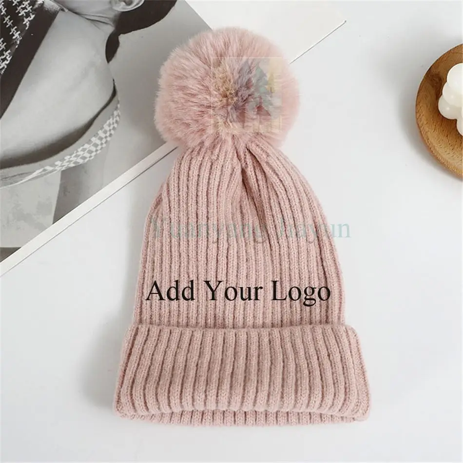 Custom Style Pattern Knitted Beanie Hat for Winter