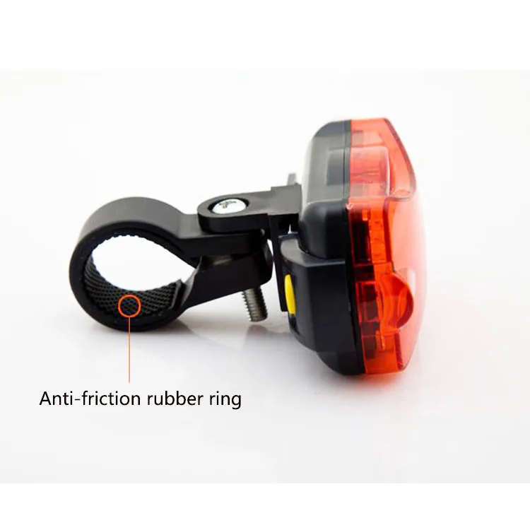 
5 LED Bicycle light bike rear light outdoor warning light waterproof red grlow lamp 