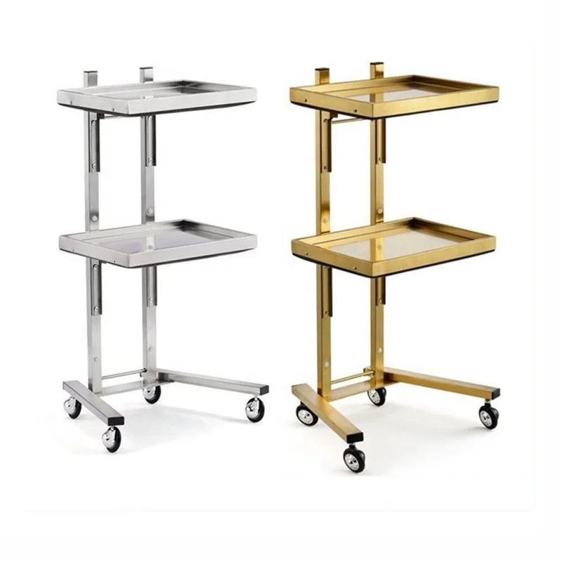 
Foshan Factory New Style Stainless Steel Hair Salon Trolley With Wheels  (1600160149587)