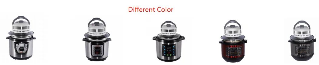 6L Bigger Size  Black 2 IN 1 Two in One Fast Cooking Function No Oil Deep Model AFPC02D Home Kitchen Air Fryer Pressure Cooker