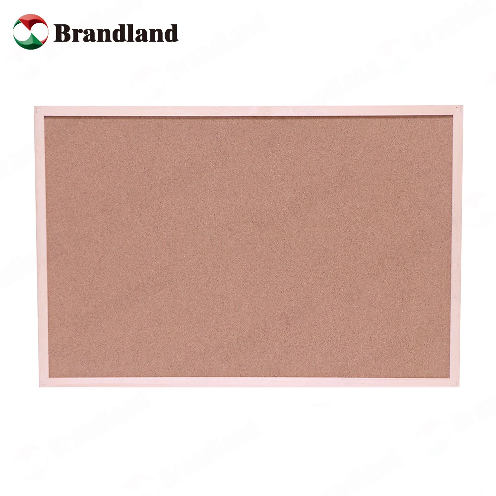 Brandland Hot Selling Wooden Magnetic White Board With Narrow Frame One Side White Board One Side Cork Board