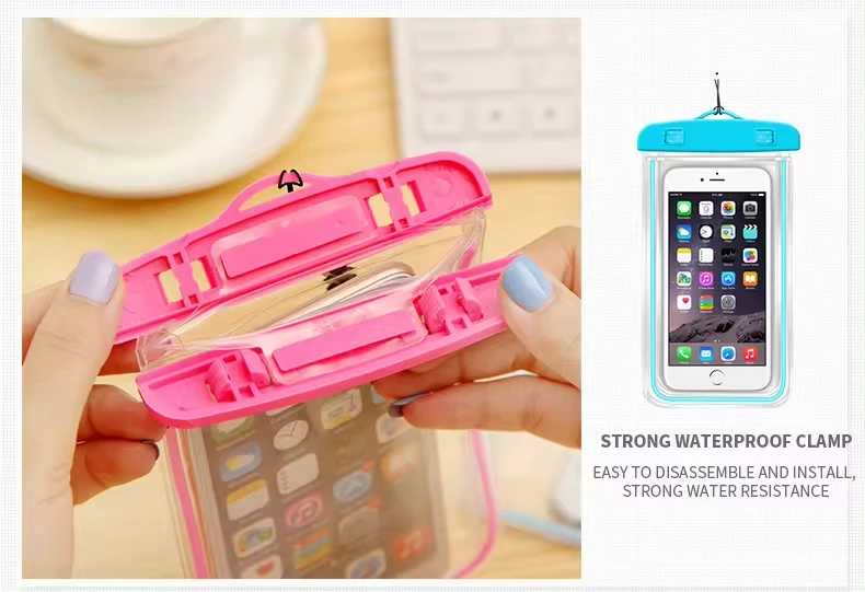 Compatible With Swimming Diving Large handphone Waterproof Phone Pouch Cellphone Dry Bag Waterproof Case cover For Mobile Phone