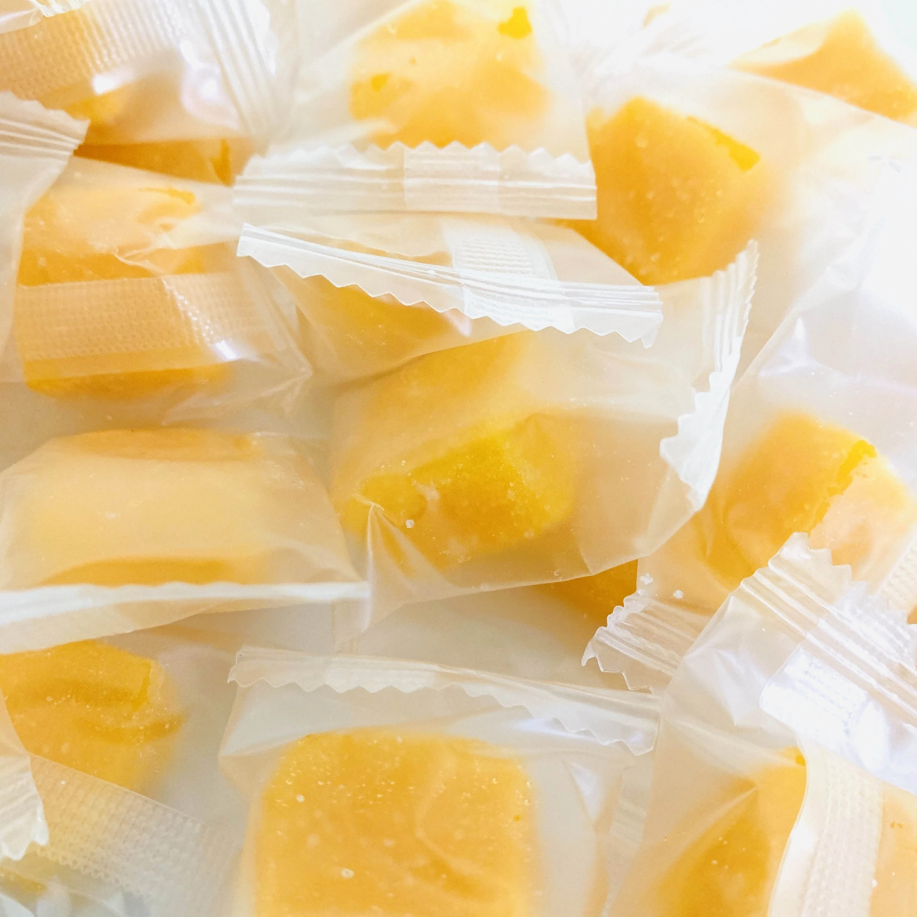 Factory Direct Supply Individual Pack Fruit Flavored Soft Candy Sugar Coated Mango Flavour Chewing Gummy Candy