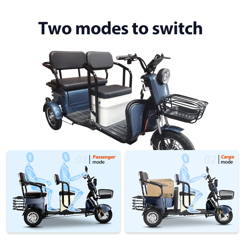 China Hot Selling Adult Three Wheel Trike Electric Tricycles Elder People Leisure Electric 3 Wheels Tricycle