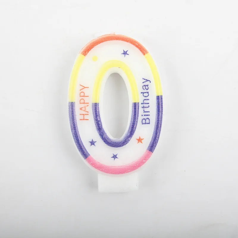 Wholesale Bougies Anniversaire Sparkling Colorful Happy Birthday Cake Candles Party Number Candle