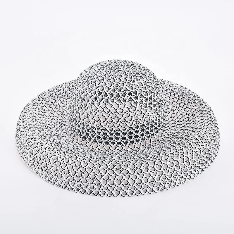 Hot Sale 2024 Fashion Trendy Sun Protection Summer Beach Women Hat Wholesale Straw Outdoor For Lady Girl Boter Flat Hat Boho