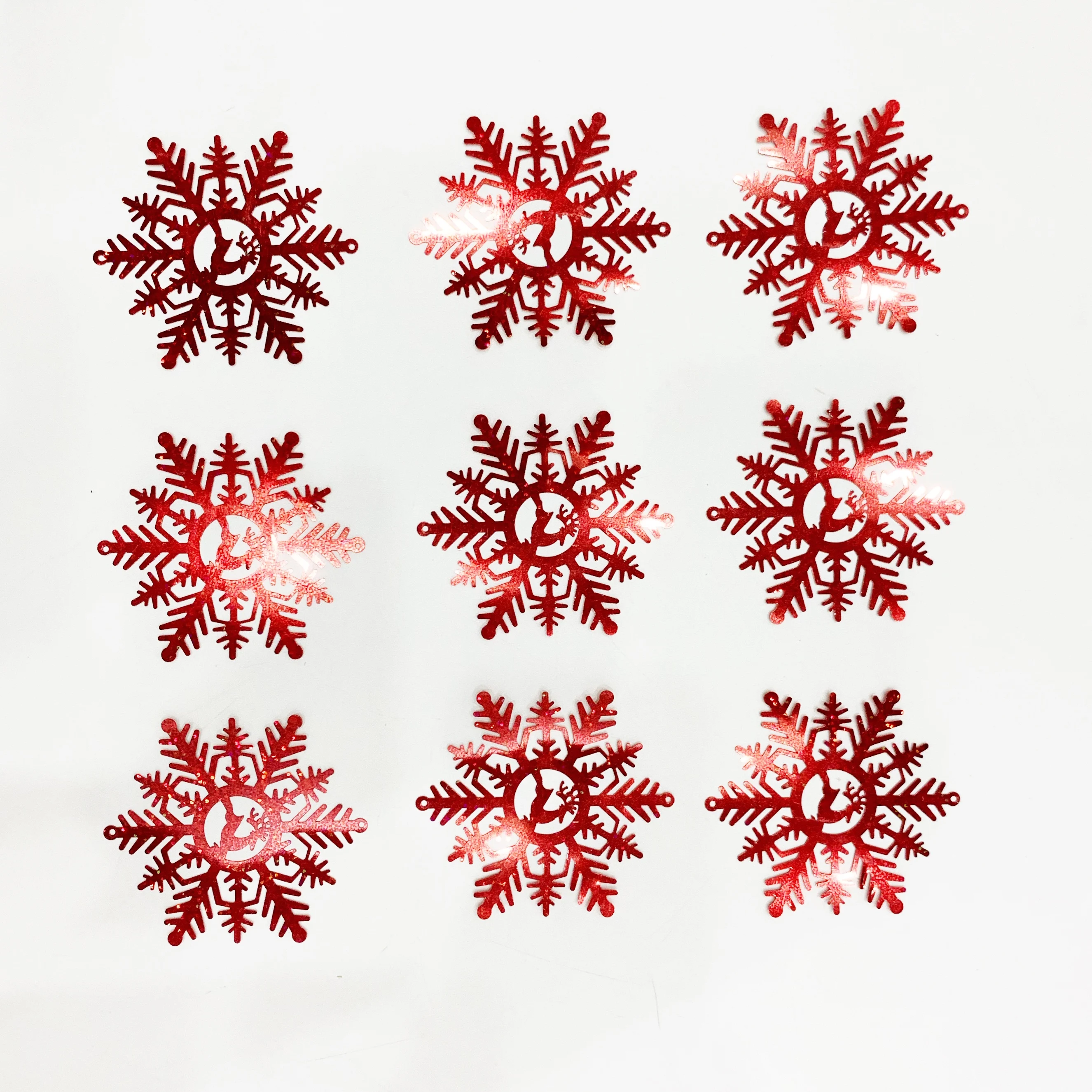 88mm paillette Snowflake shape sequins Christmas Decorations Christmas tree Pendant Custom DIY small package spangle sequins