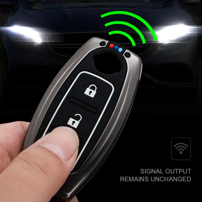 Zinc Alloy Car Remote Key Cover Case For Nissan Qashqai X-trail T31 T32 Juke J10 J11 Tiida Altima Pathfinder Kicks Accessories