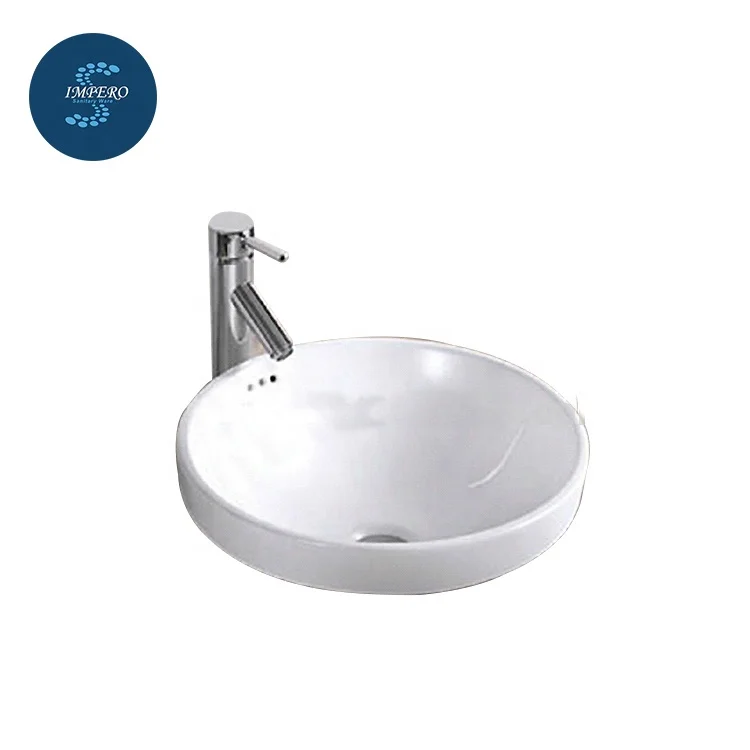 New product bathroom ceramic white round sinks bowl art basin