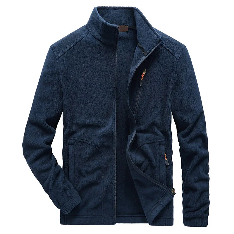 Men Jackets Microfleece polar Fleece Sport Training Running zipper Jacket For men