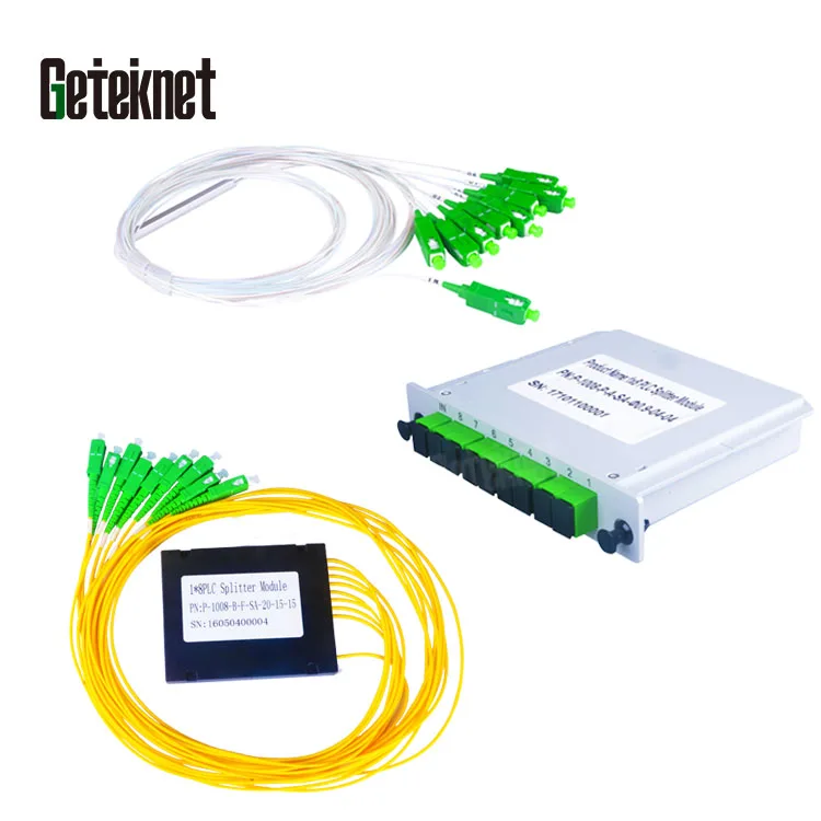 1x4 Bare Fiber PLC Splitter G657A Single Mode Ribbon Cable PLC Splitter 1*4 without connector 1x4 mini plc splitter