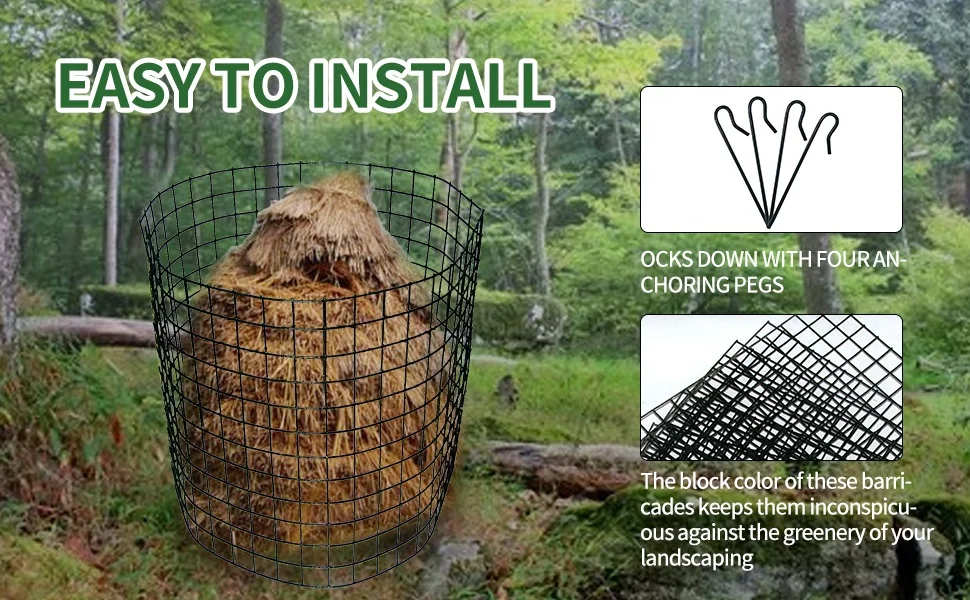 Metal Plant Cages to Keep Animals Out Garden Protection from Rabbits  for Garden Flowers Vegetables Tree Guard
