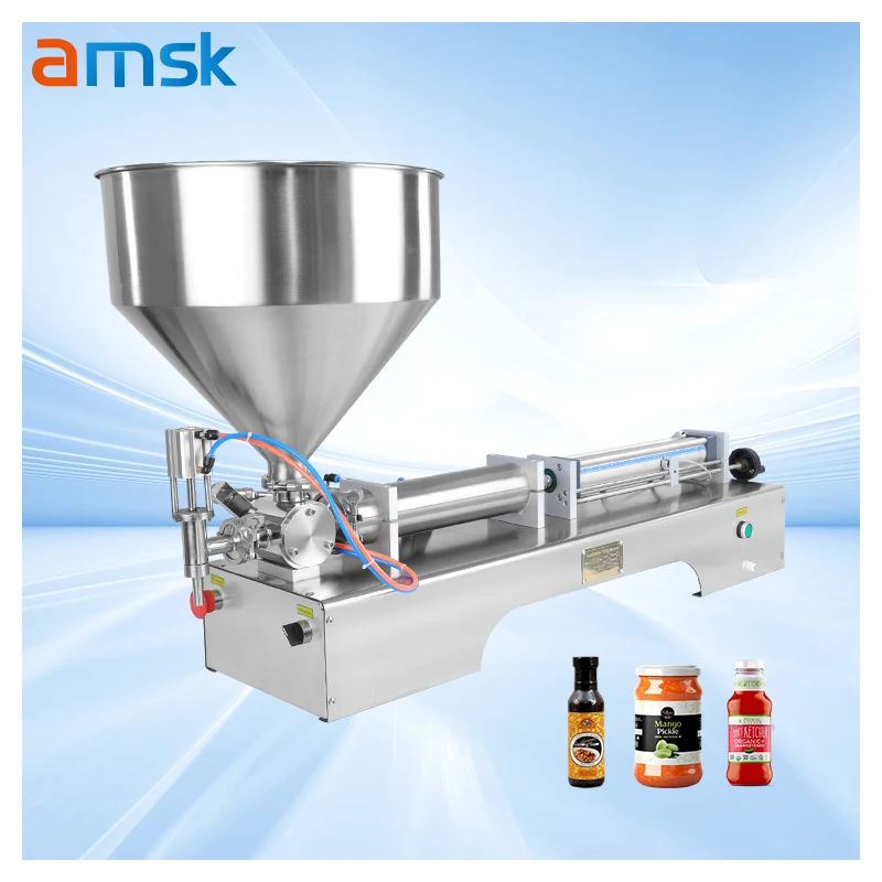 50-500ml Quantitative Paste Liquid Available Particulate Matter Viscous Liquid Sauce Honey Product Dispensing Filling machine
