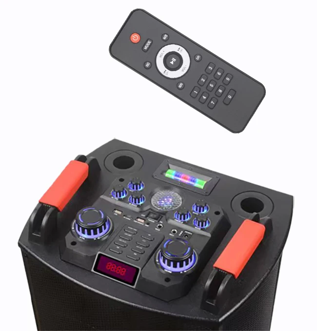 micro big bass outdoor pa waterproof mini blut ooth dj sound system powered speakers portable with wireless microphone