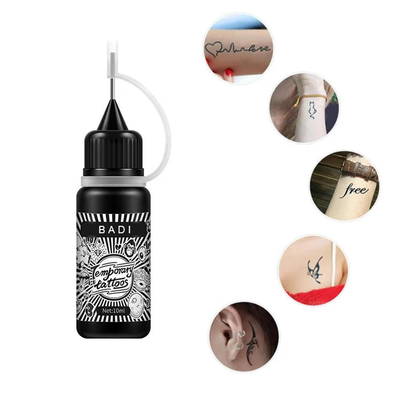 Tattoo Supplies Wholesale Fashion Style Easy Use Transparent Color Plant Pigment Cheap for Tattoo Ink Kits Temporary Tattoo Ink