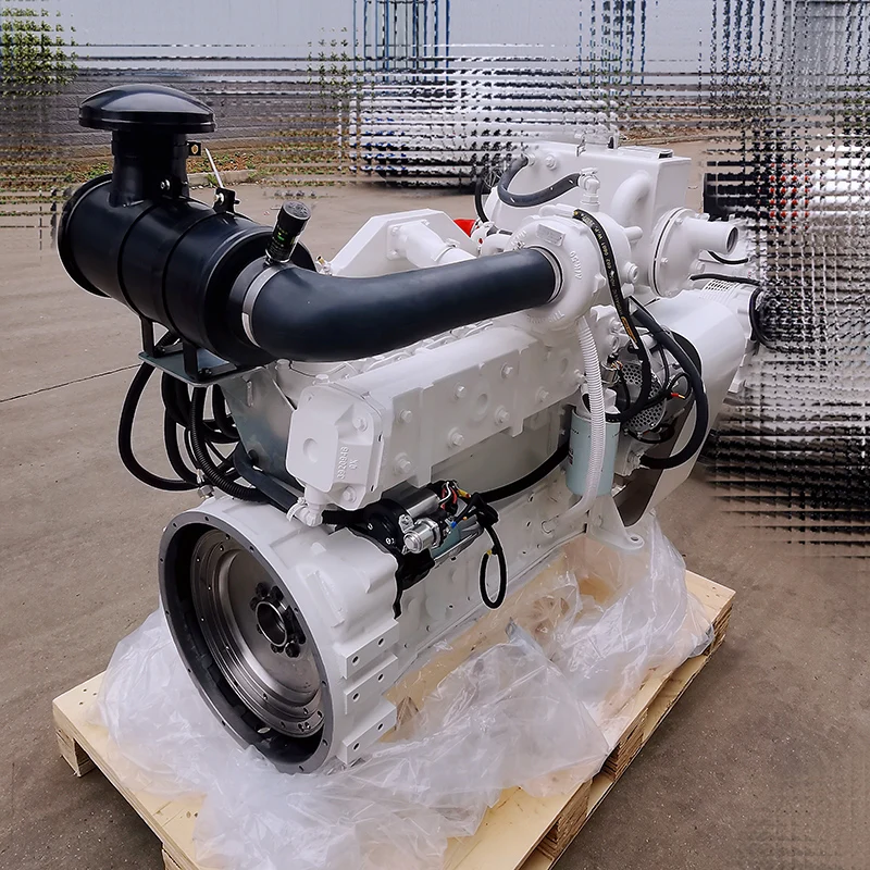 Open Type DCEC Machinery Diesel Engine Generator With Alternator 6BTA5.9-M180  Complete Propulsion Boat Engine