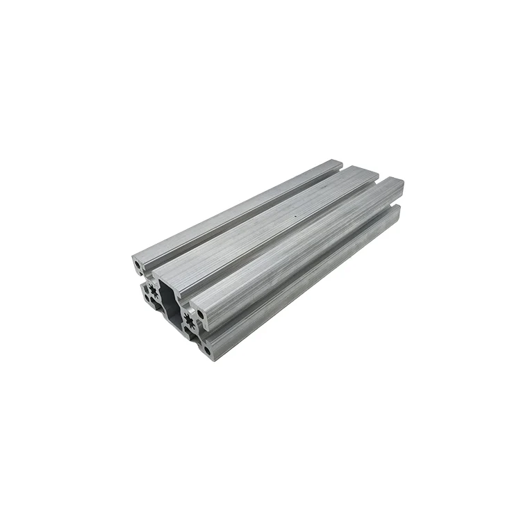 6063 Aluminum Extrusion Profile Frame T- Slot Custom Extruded Black Anodized Polished Industrial Aluminum Profile