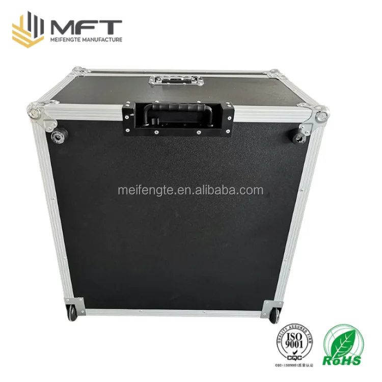 Flight Road Black Case Factory Direct Sale Durable Big Corner Aluminum Industrial Instrument Case Equipment Case Universal