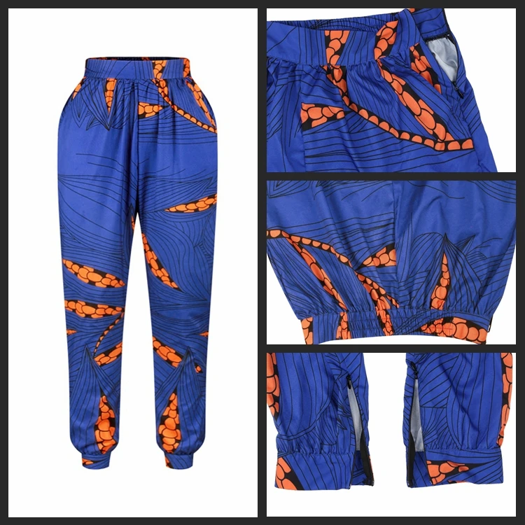 
African Style Clothing 2020 New Design High Waist Floral Harem Women Print African Pants 