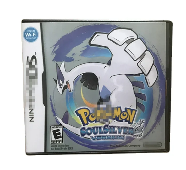 Factory high Quality Poke mon Soulsilver game card for Nintendo DS video game card Heart Gold retro card