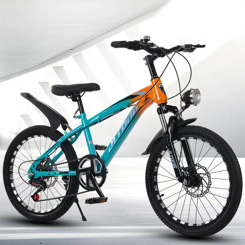 Low Price Shock Absorption Disc Brakes Bike With Lights  Children  Teenagers Shift Mountain Bike