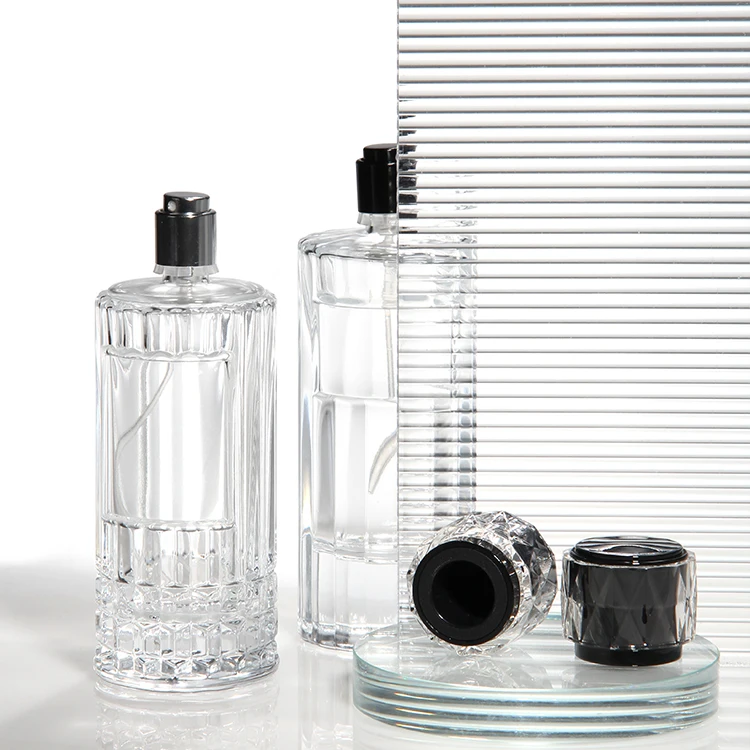 Factory Price Sub-bottling 50ml/1.69 Oz Empty Frosted Glass  Perfume Bottles with Spray Pump Cap