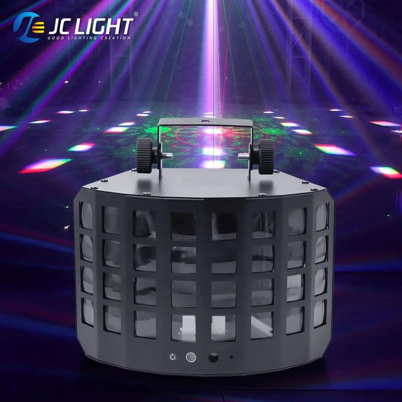 Remote Control 4 Layer Rgbw Led Beam Derby Lights Fury Led Effect Laser Stage Light Party Disco Laser Light