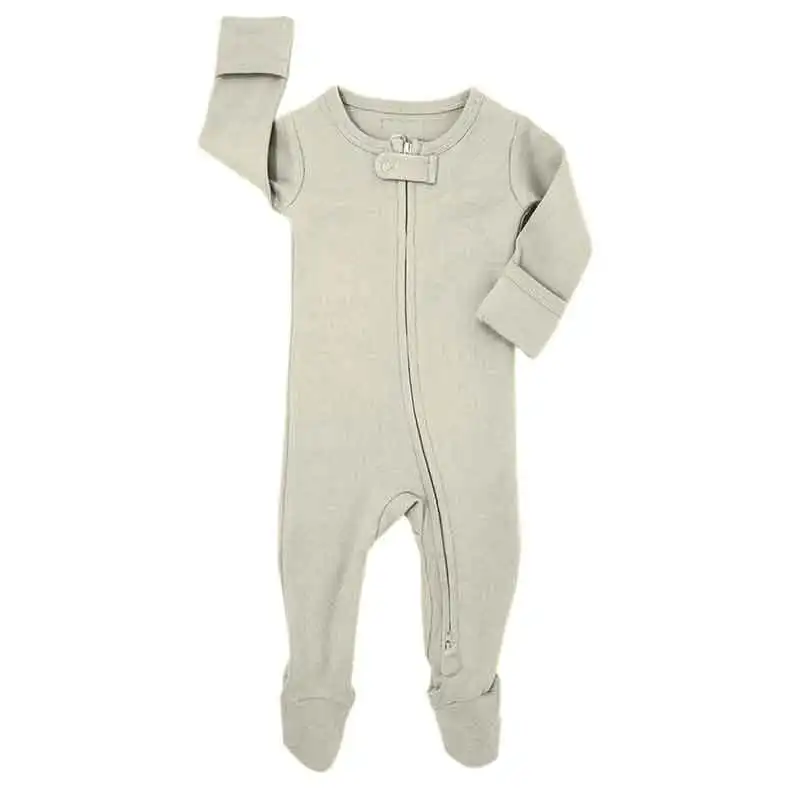 
100% organic cotton soft footed pajamas for babies baby boy bodysuits organic baby romper 