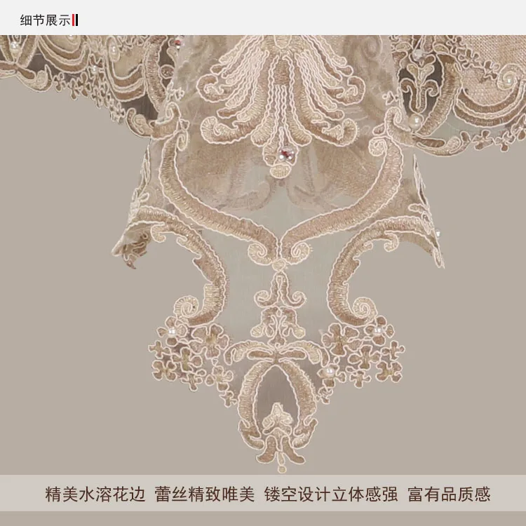 New Design Festival Fibre Table Cover embroidered Lace New Design Table Cloth