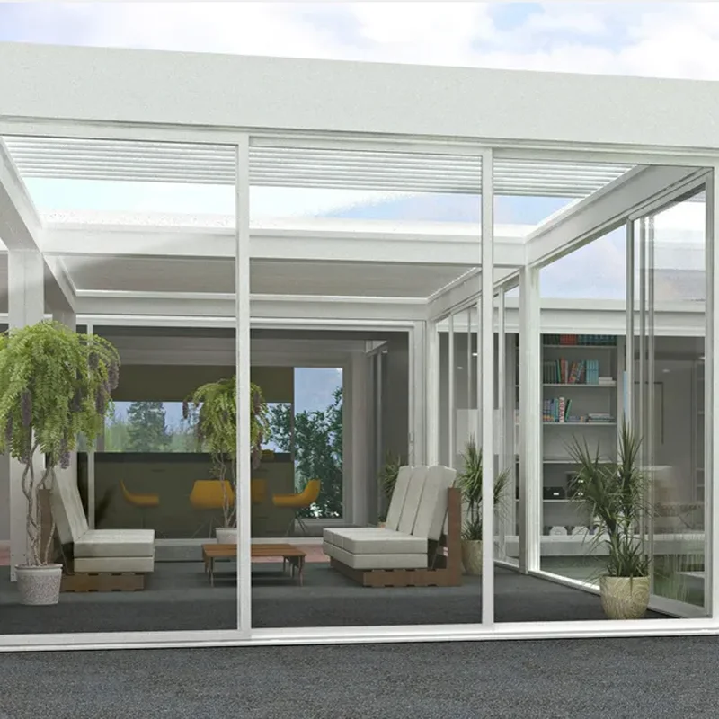 Треугольник дизайн Sunroom Открытый Солярий окна