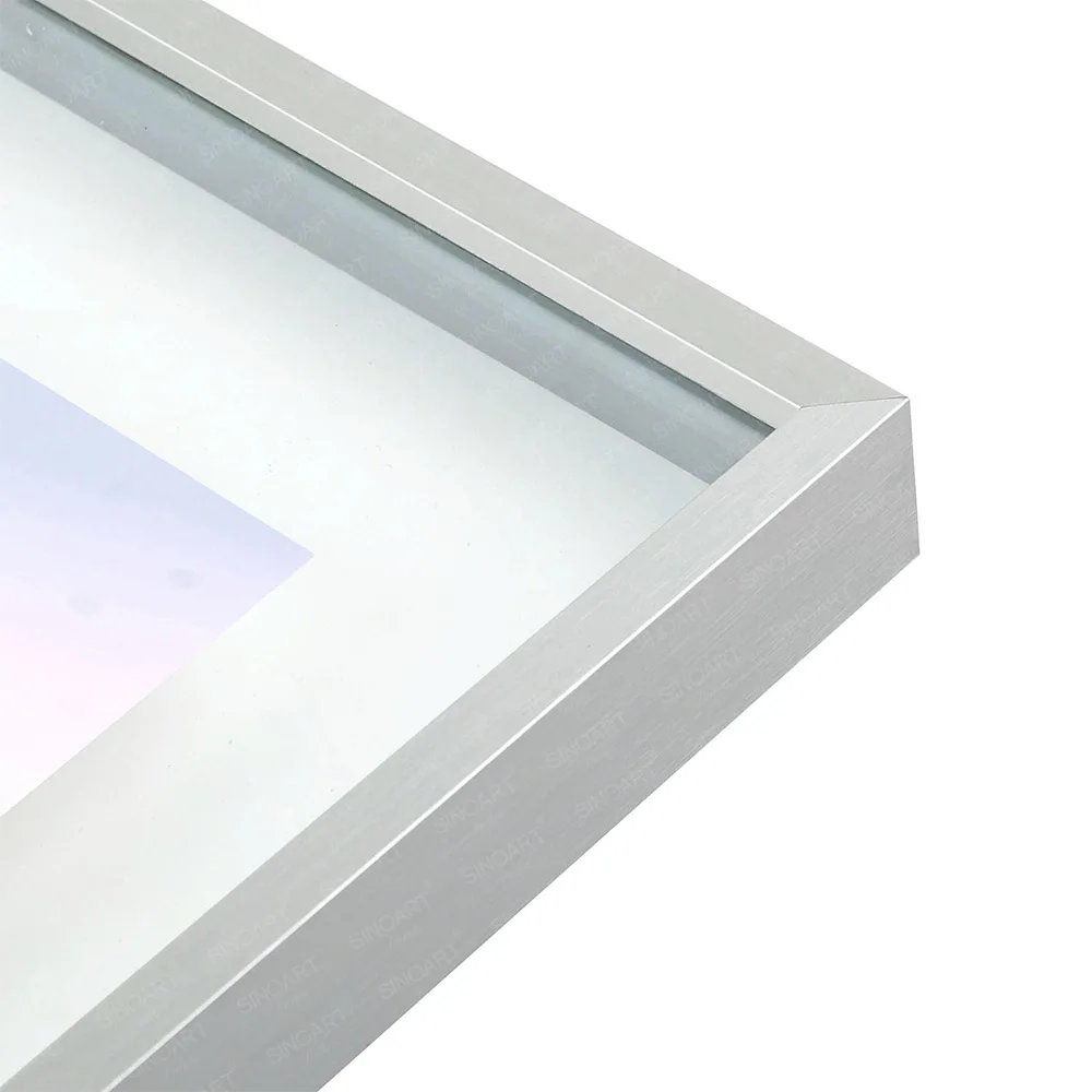 SINOART Silver Gold Black High Quality Deluxe Metal Frames Aluminium Photo Frame Metal Picture Frame