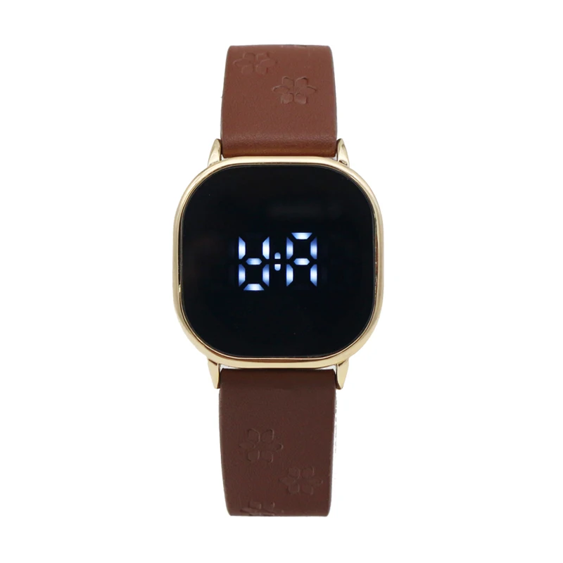 Factory Price Manufacturer Supplier Cheap LED Square Lady Watch Design Your Own Watch